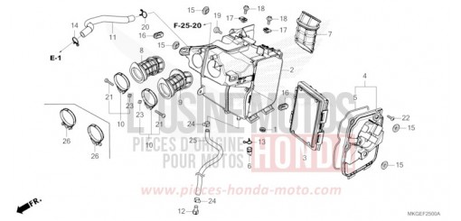 FILTRE A AIR CMX500AP de 2023